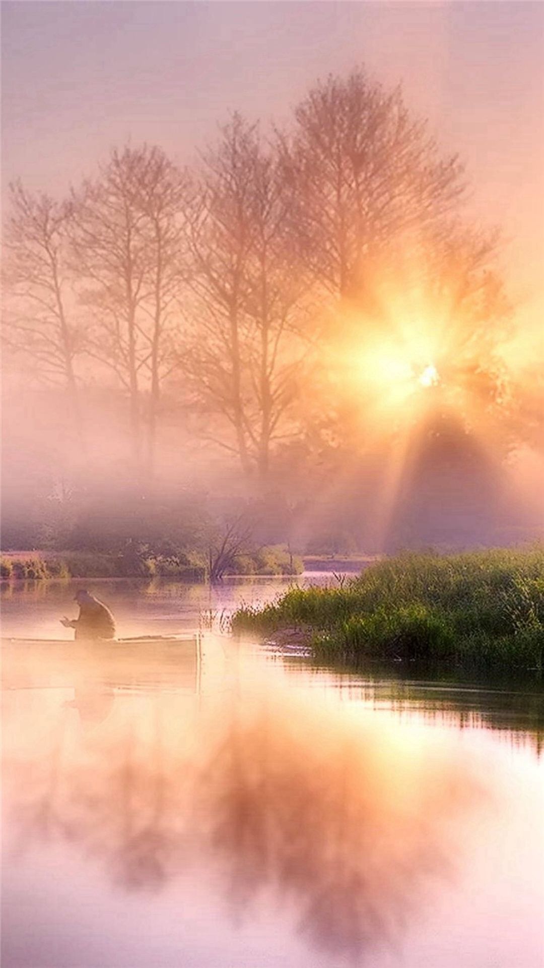Morning Misty Lake Pure Scenery IPhone 6 Wallpaper Download. IPhone Wallpaper, IPad Wallpaper One Stop Do. Scenery, Beautiful Landscapes, Landscape Photography