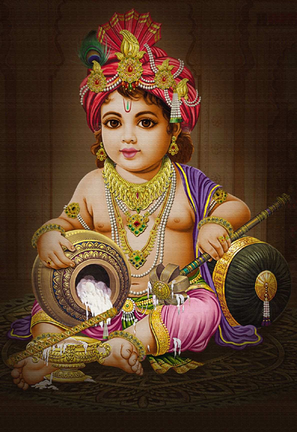 Cute Baby Krishna Wallpaper Classic