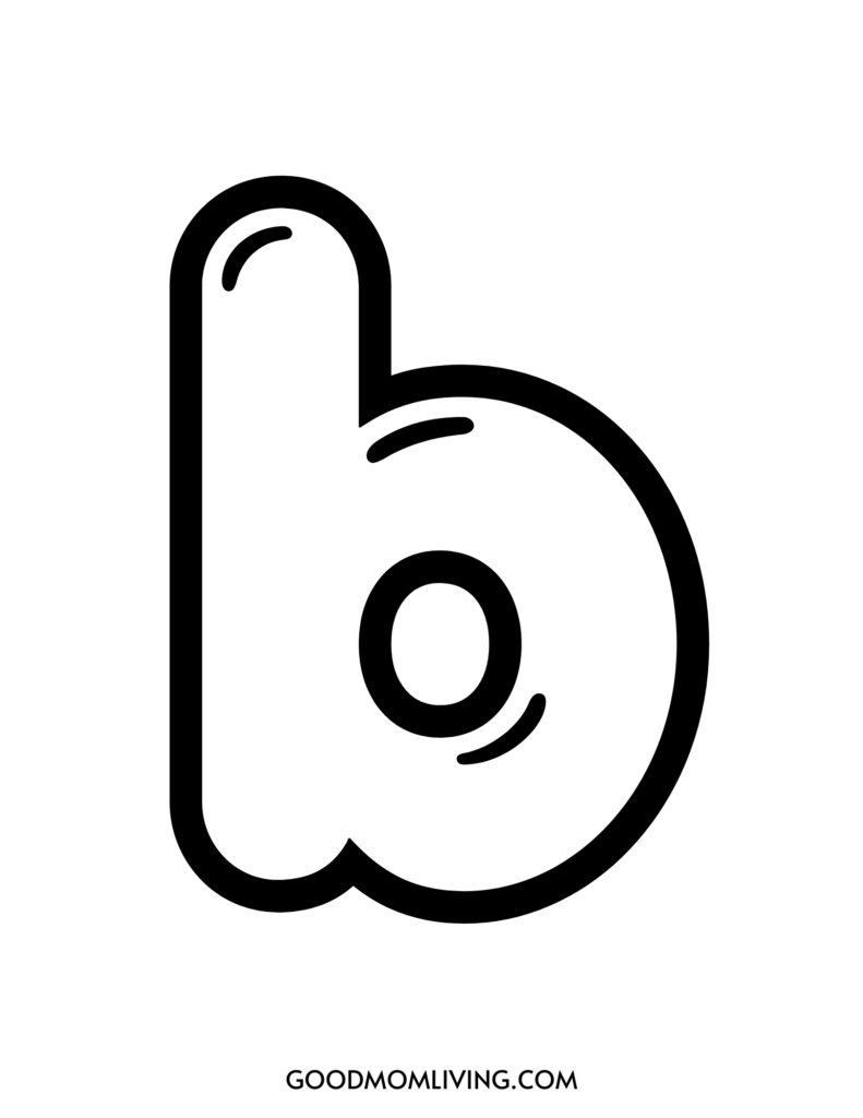 Bubble Letter B Free Printables and How to Draw! Mom Living