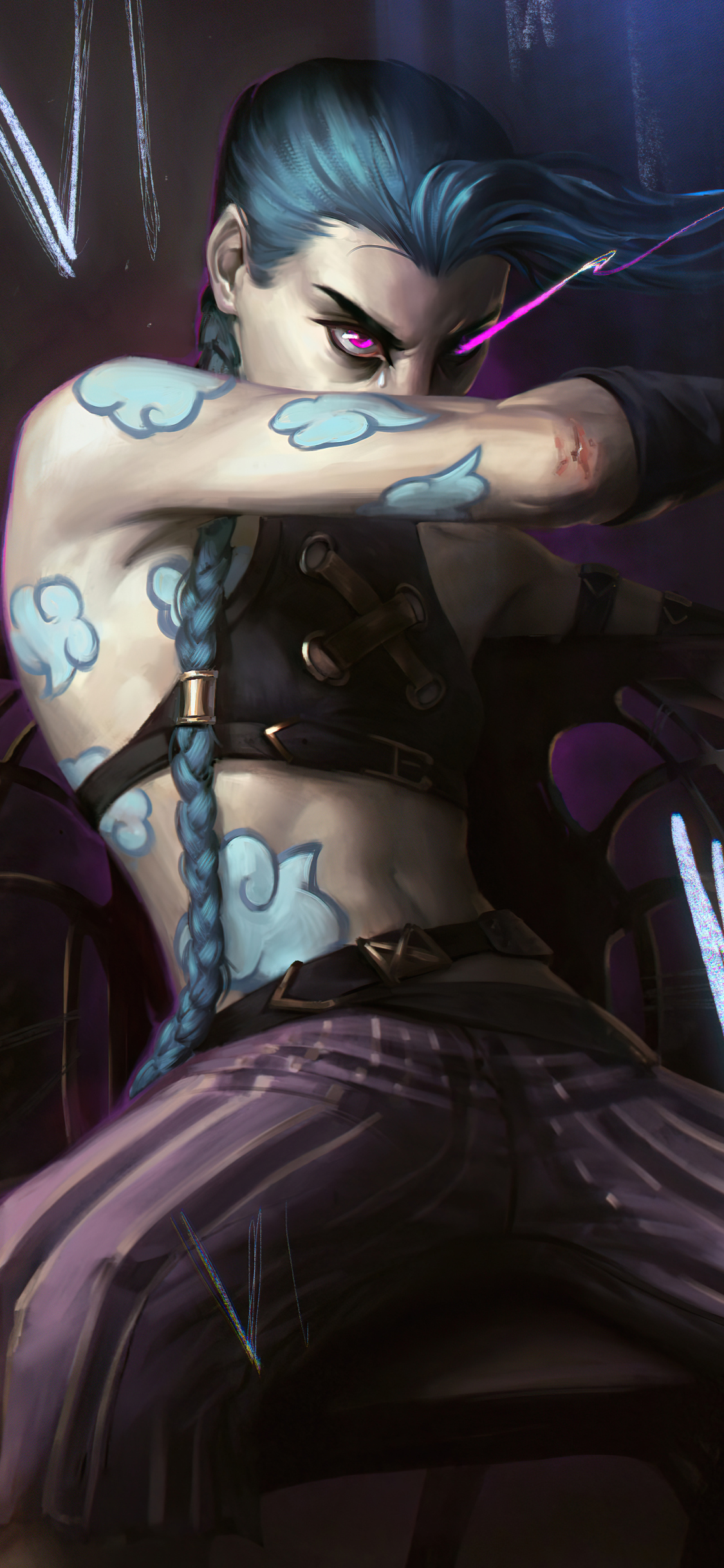 Jinx Fallen Angel iPhone XS, iPhone 10, iPhone X HD 4k Wallpaper, Image, Background, Photo and Picture