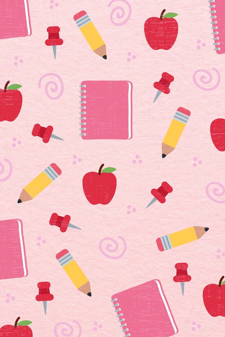 Teacher Pattern in Pink. The Teacher Shirt Shop. Teacher wallpaper, Back to school wallpaper, iPad wallpaper
