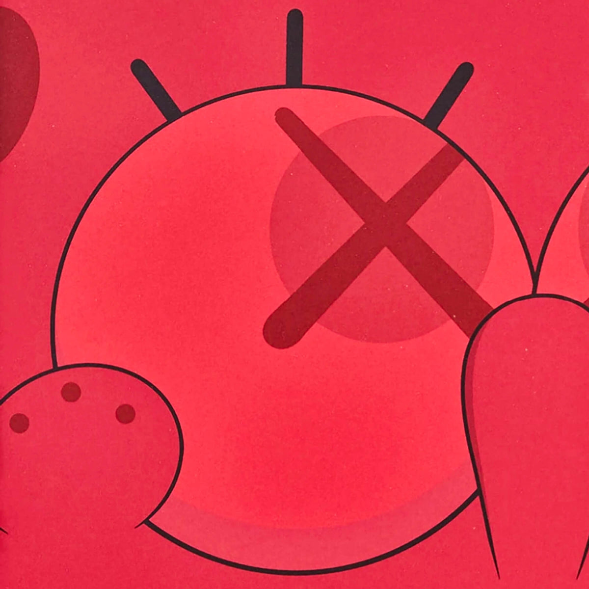 KAWS's Kawsbob (Red) Print