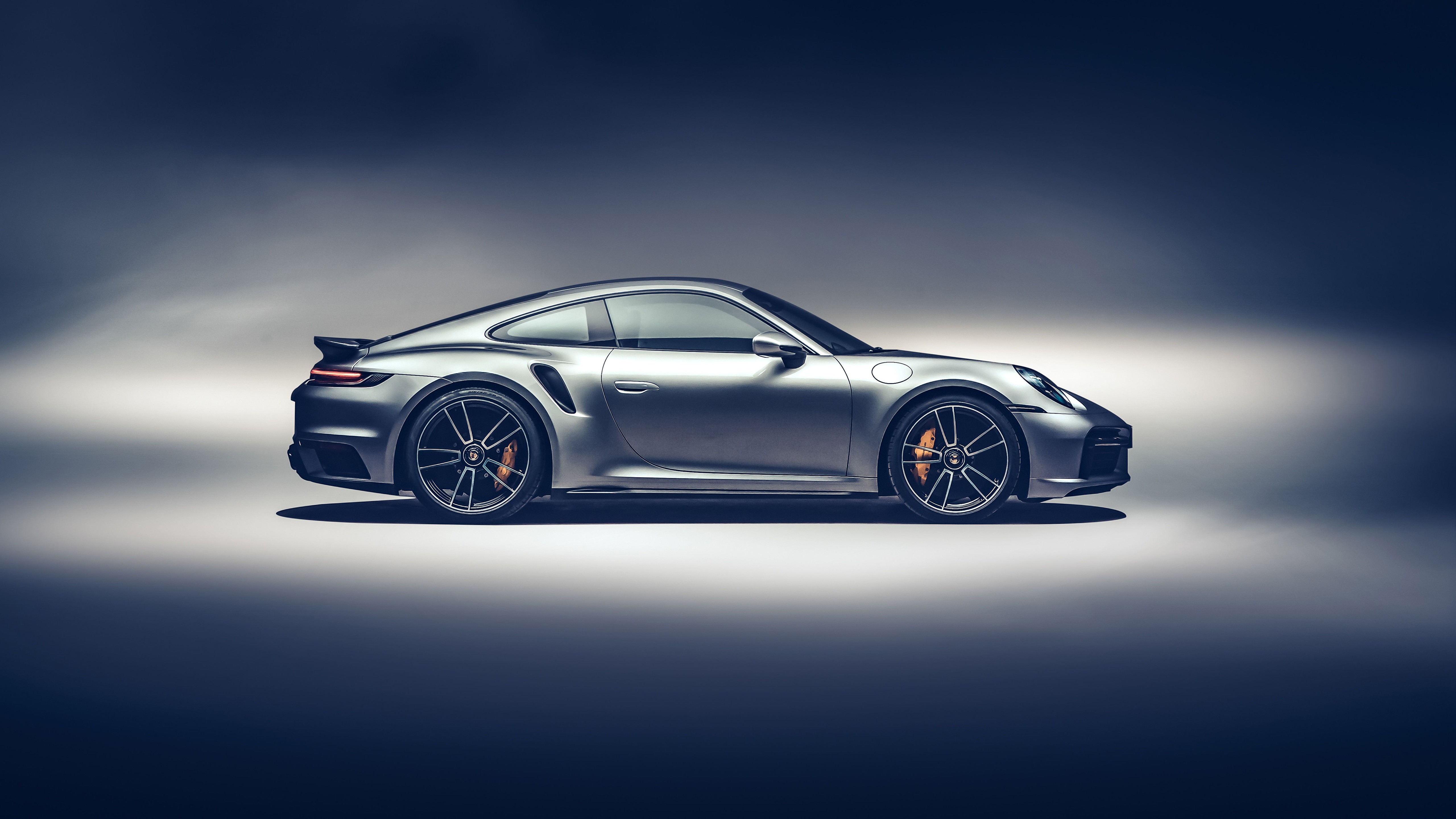 Silver Porsche 911 Turbo S 2020 car