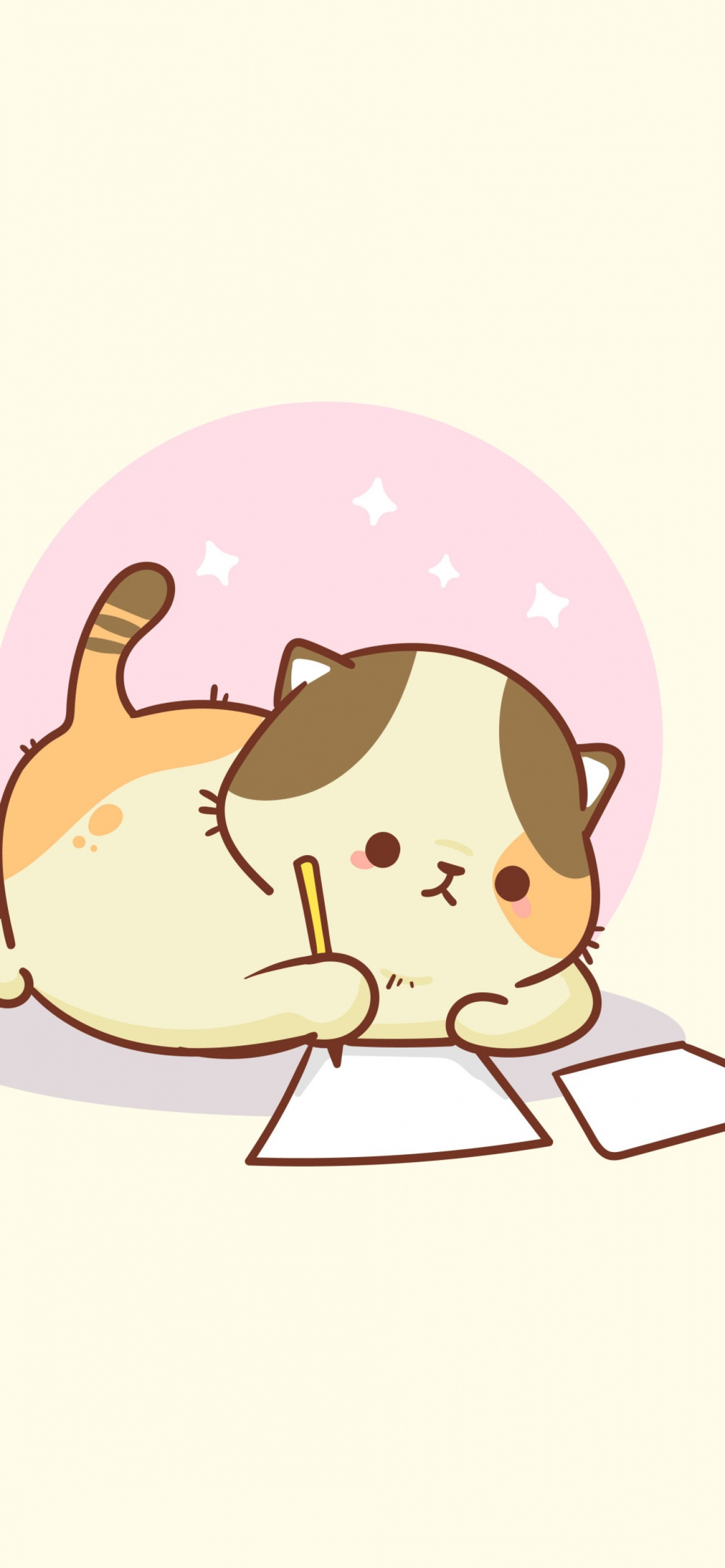Kawaii cat Wallpaper 4K, Sad cat, Cute Cat