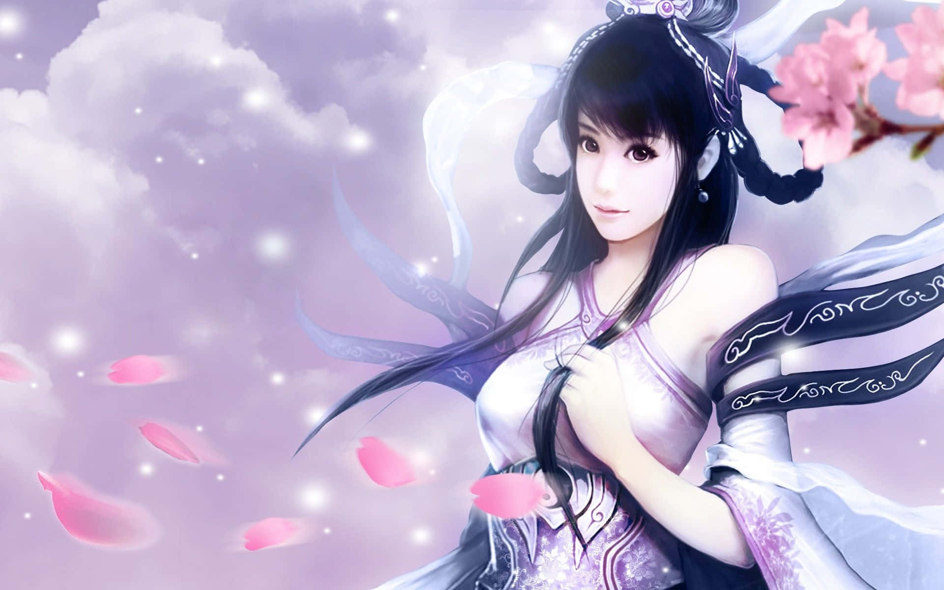 Animated Pretty Girl Chinese Picture