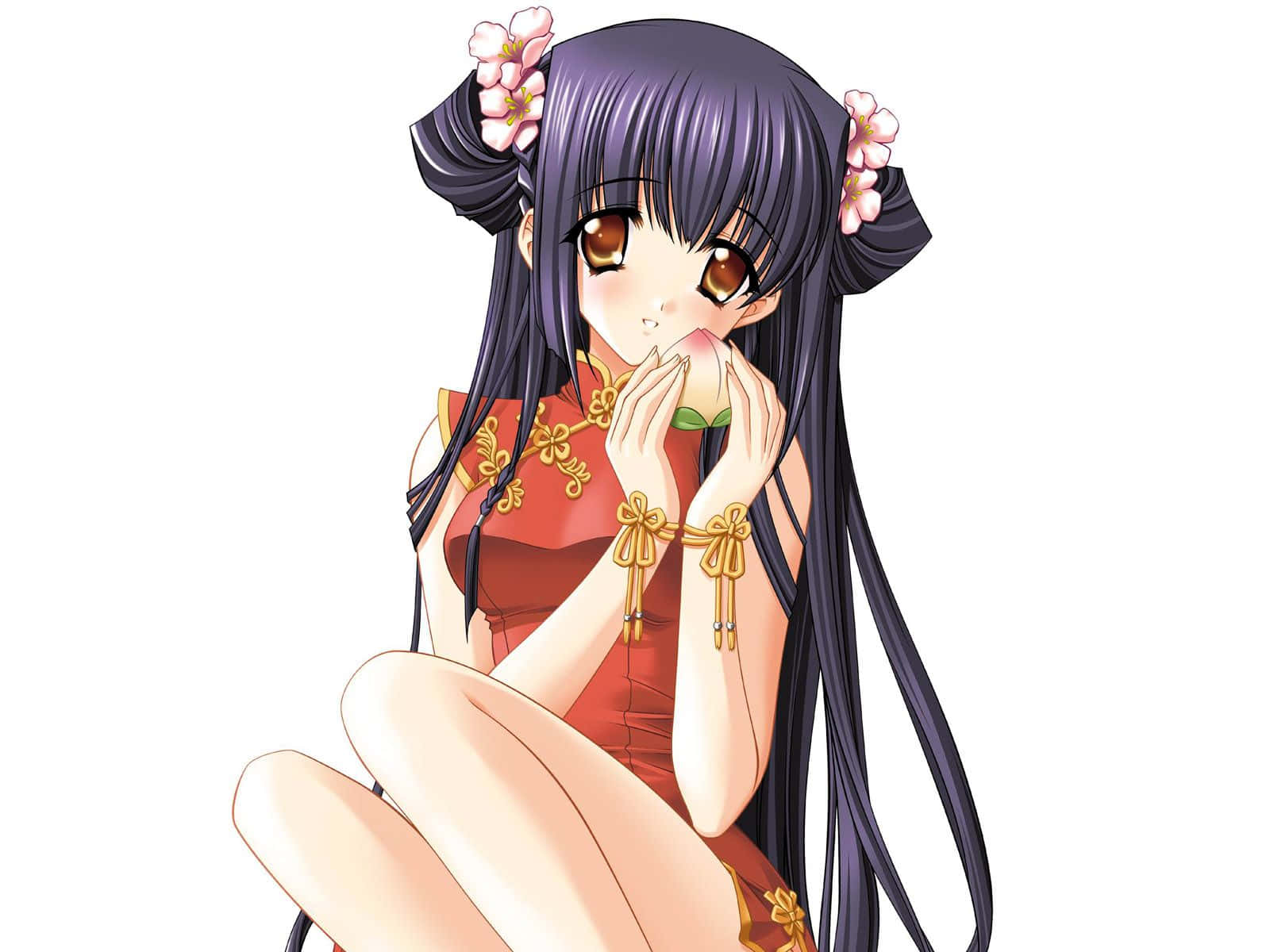 Download Captivating Kuraki Suzuna Anime Art Wallpaper