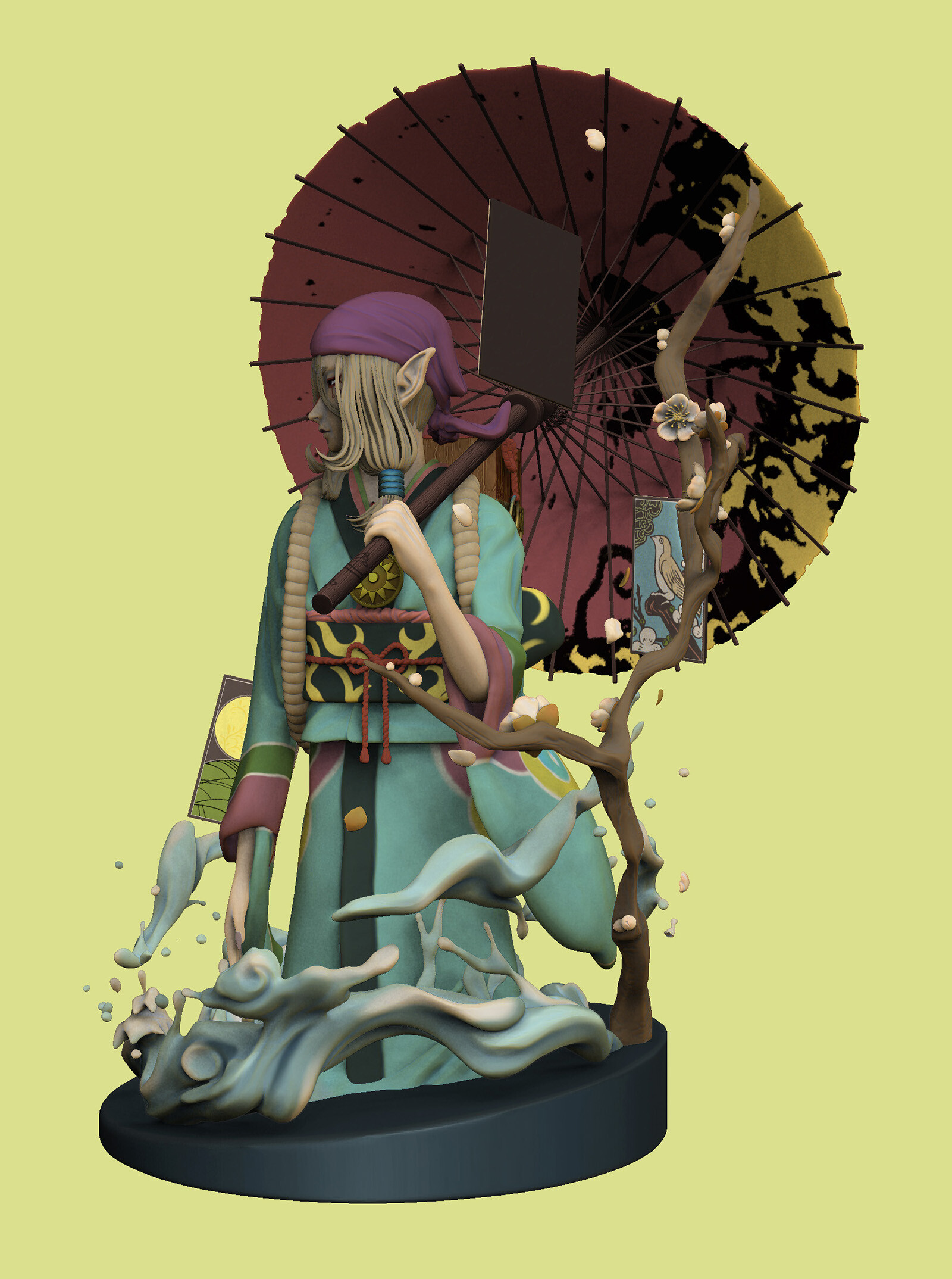 (Mononoke) Medicine Seller Full 3D Sculpt