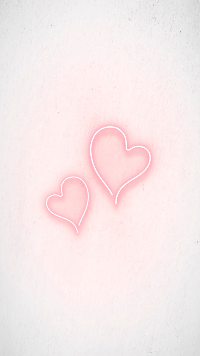 Neon Heart Image Wallpaper