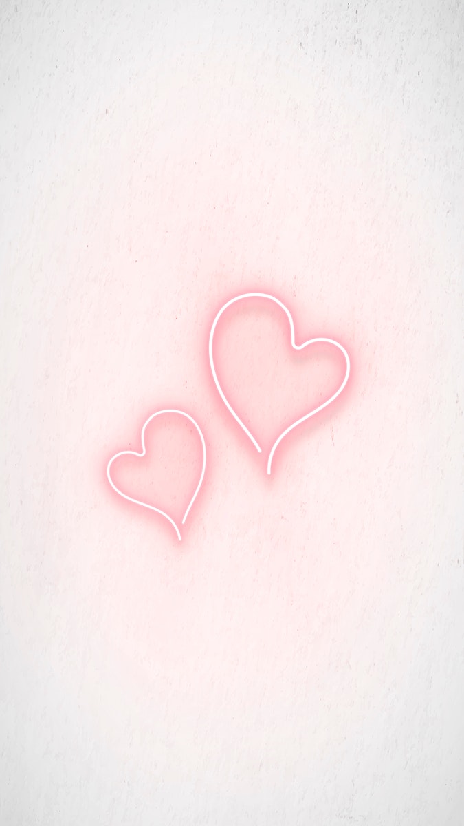 Aesthetic Hearts Neon Pink Wallpapers - Wallpaper Cave