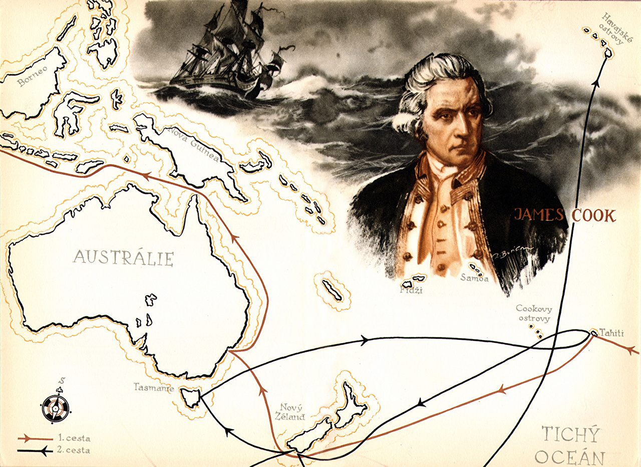 Desktop Wallpaper Zdenek Burian James Cook Pictorial art