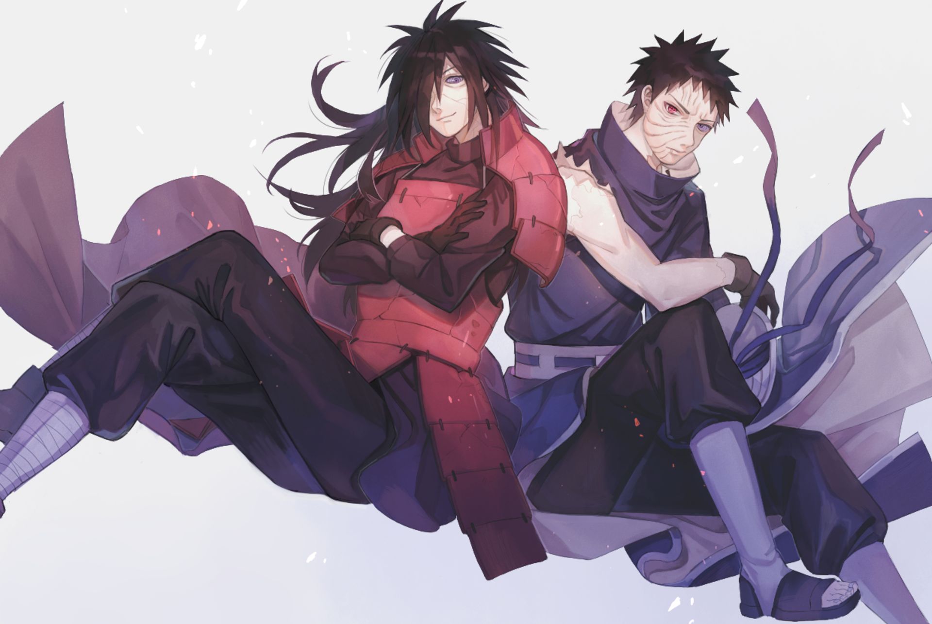 HD desktop wallpaper: Anime, Naruto, Black Hair, Madara Uchiha, Obito Uchiha download free picture