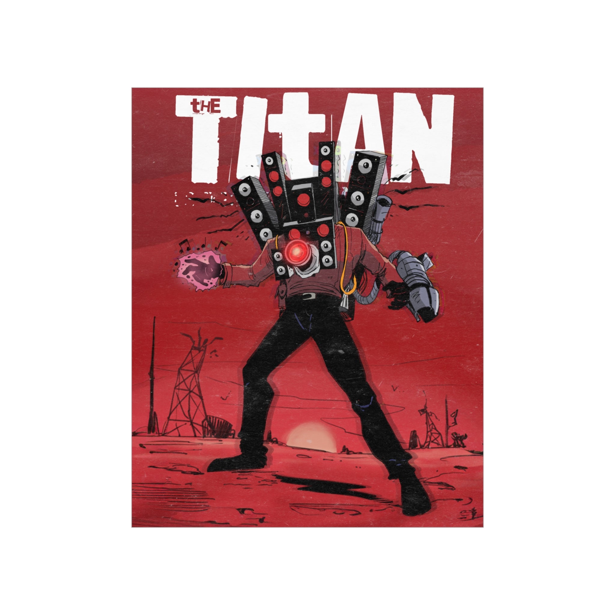 Titan Speakerman Voltage Sticker