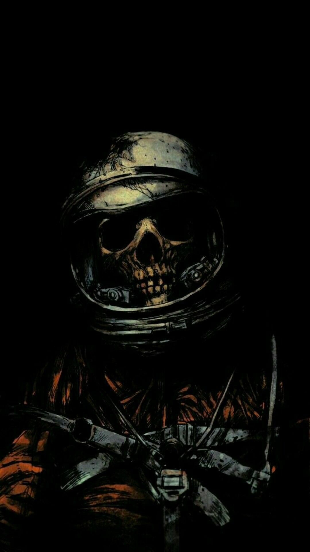 Phone Background 05. Astronaut wallpaper, Skull wallpaper, Art wallpaper