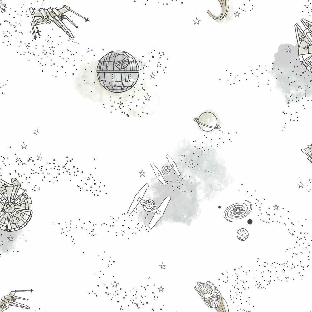York Wallcoverings 56 sq. ft. Star Wars: Good Night Galaxy Wallpaper DI0997 Home Depot