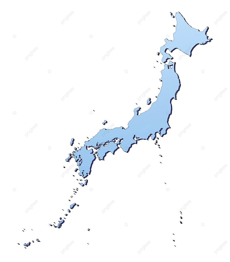Japan Map Cut Color Shape Photo Background And Picture For Free Download