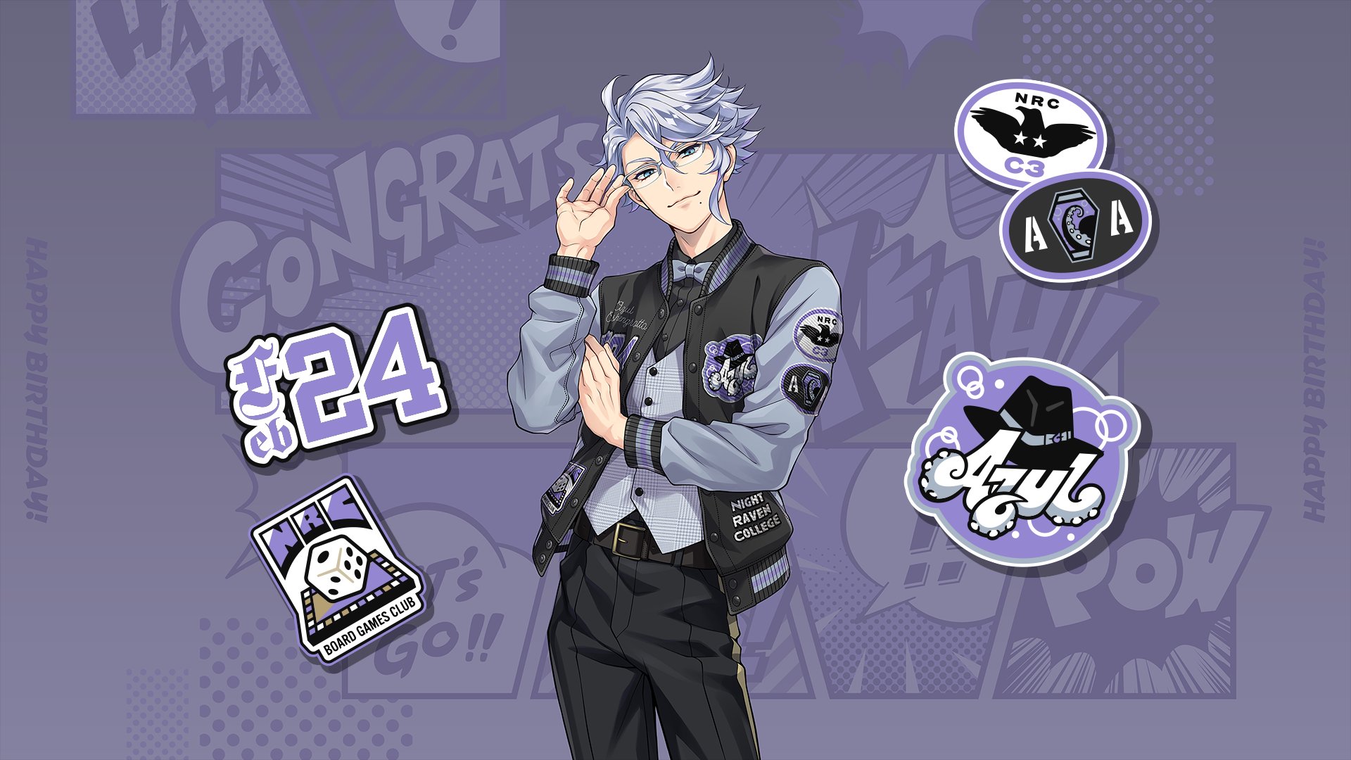 Twisted Wonderland Wiki its still the 24th (in some parts of the world), Happy Birthday Azul!