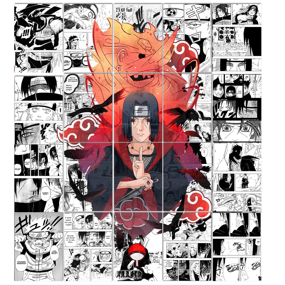 REDCLOUD Naruto anime manga wall poster Set of 20 for bedroom SIZE A4, Amazon.in: Home & Kitchen