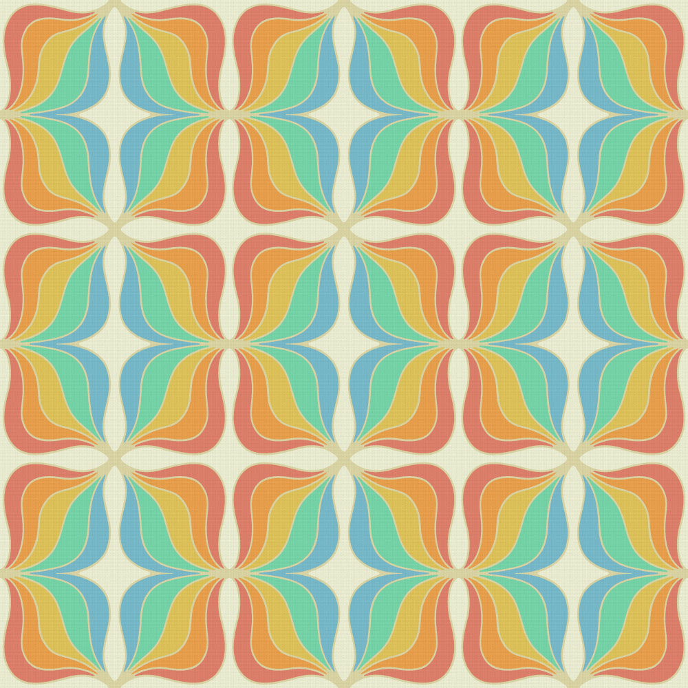 Retro Wallpaper's Mod Art Design. Bradbury & Bradbury