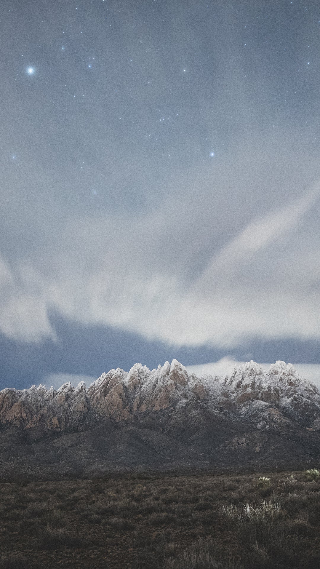 Snowy Peaks of the Organ Mountains
