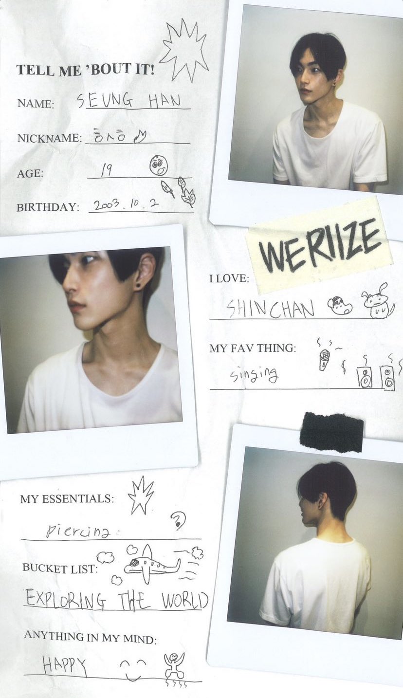 Riize Pics - #RIIZE's Official Profiles (2 2) Seunghan