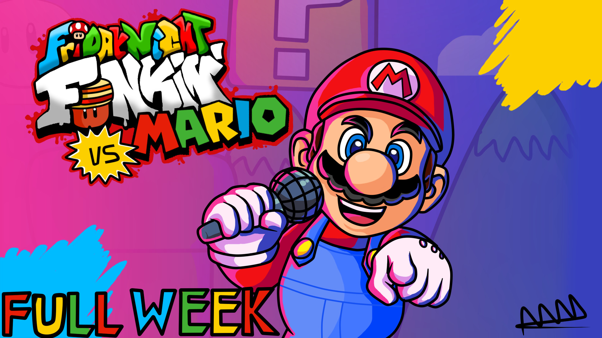 V.1.5!] V.S Mario Full Week [Friday Night Funkin'] [Mods]