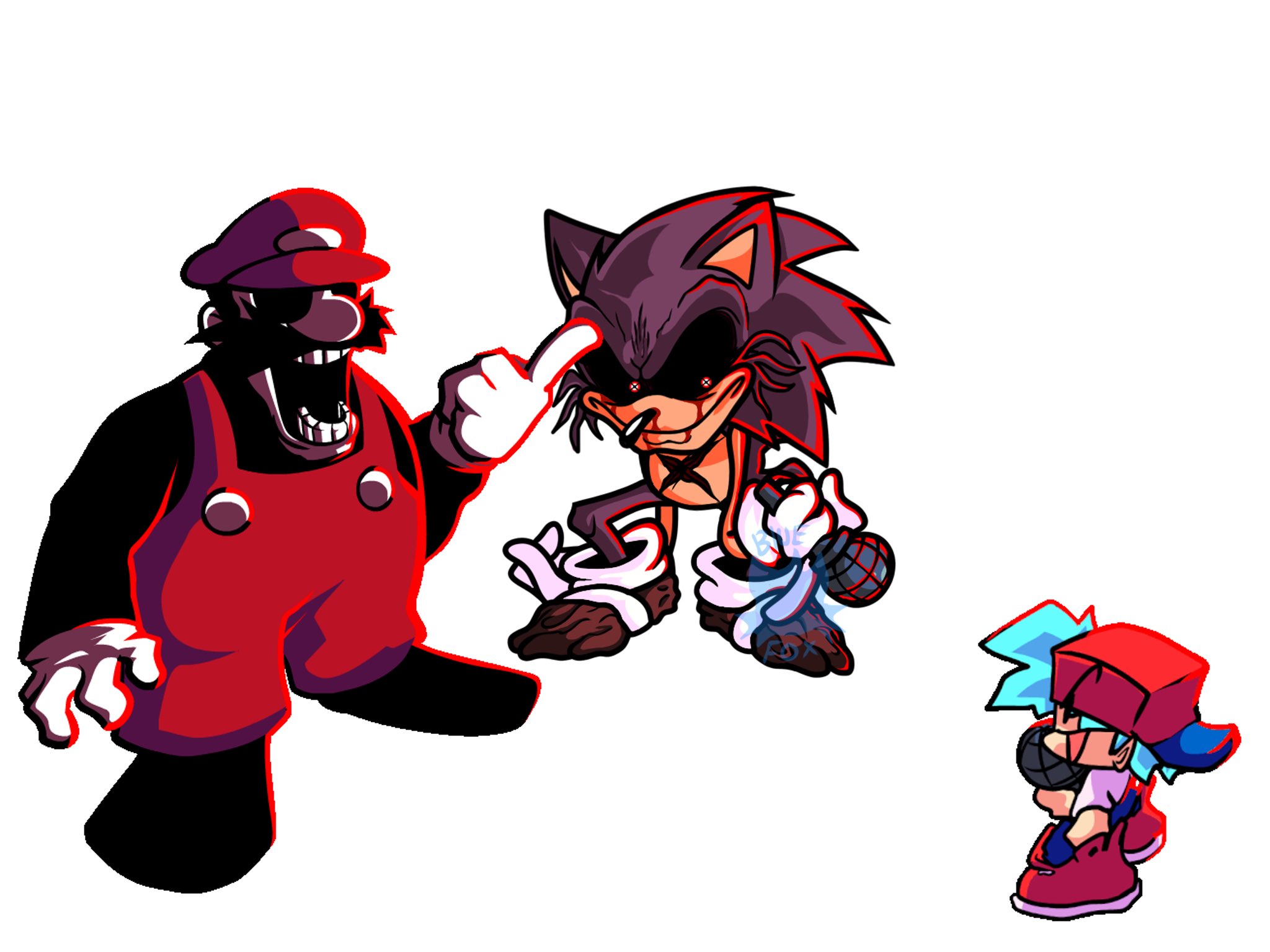 Triple Appear from Mario fnf port