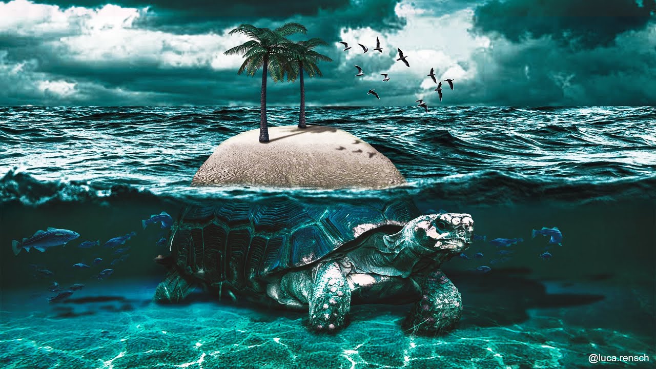 turtle island (Photoshop Speed Art)
