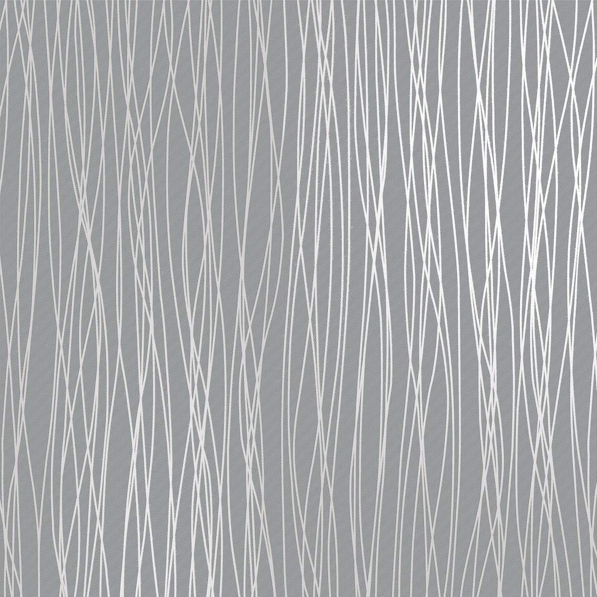 Kmiles Non Adhesive 3D Wallpaper, Length 20.8 Width 393 Per Roll, Non Woven Modern Print Embossed Stripe Fashion Wallpaper For Livingroom, Bedroom, Silver Grey