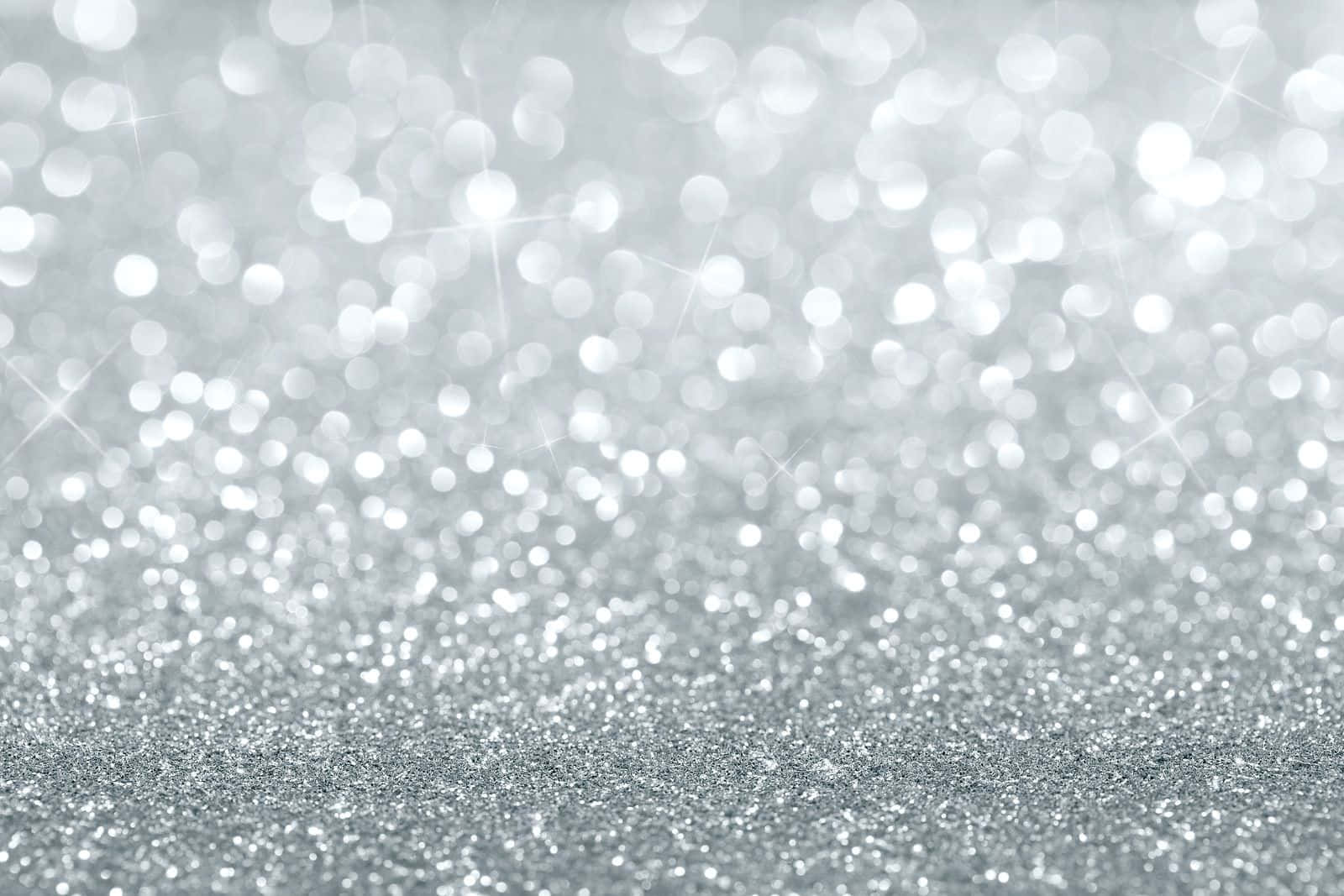Silver White Glitter Digital Paper Background —