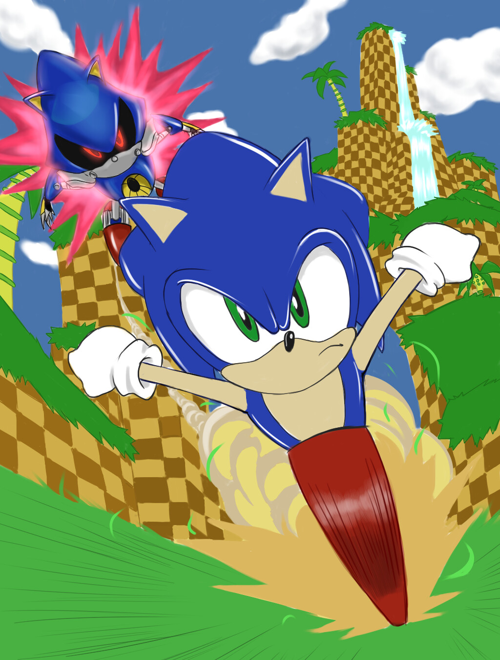 Sonic vs Metal Sonic
