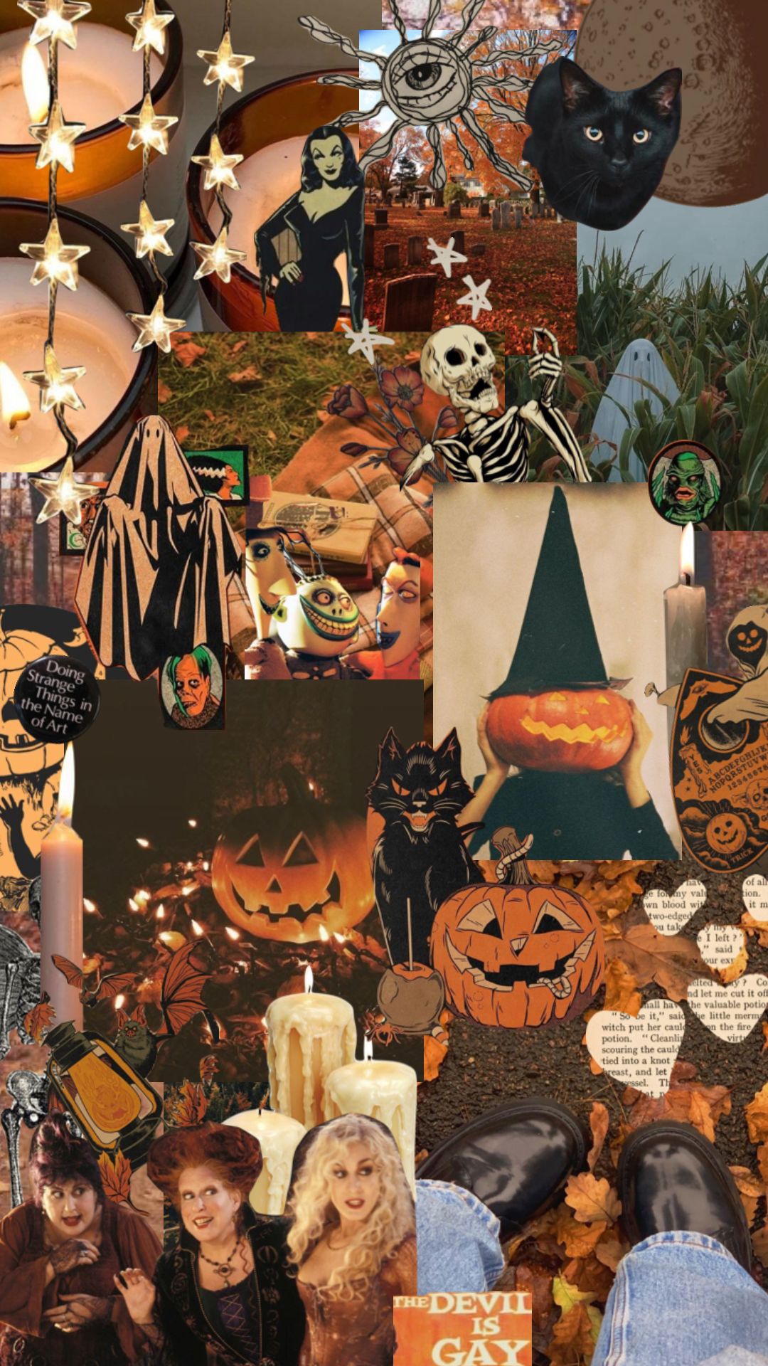 halloween core #halloween #aesthetic #moodboard #fall #autumn #scary #sp. Halloween desktop wallpaper, Halloween wallpaper iphone, Halloween wallpaper background