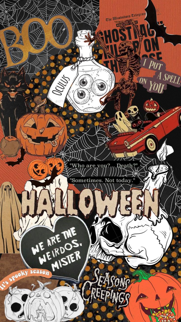 #halloween #spooky #autumn #fall. Vintage halloween art, Halloween wallpaper iphone, Halloween wallpaper iphone background