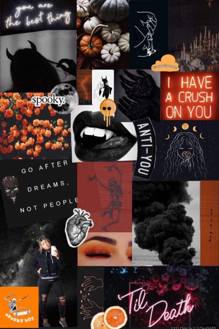 Halloween Spooky Mood Board Black Aesthetic. Spooky, The Doors Of Perception, Halloween