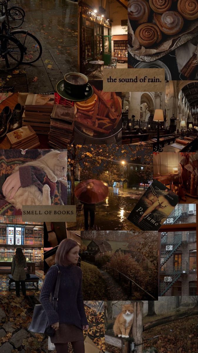 Autumn Collage Aesthetic Wallpaper, The Sound Of Rain I Take You. Wedding Readings. Wedding Ideas