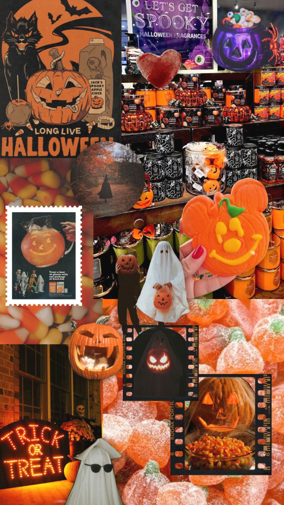 MORE HALLOWEEN #red #autumn #music #collage #vintage #moodboard #aesthetic #fall #halloween #pumpkinspice. Halloween, Halloween wreath, Mood board