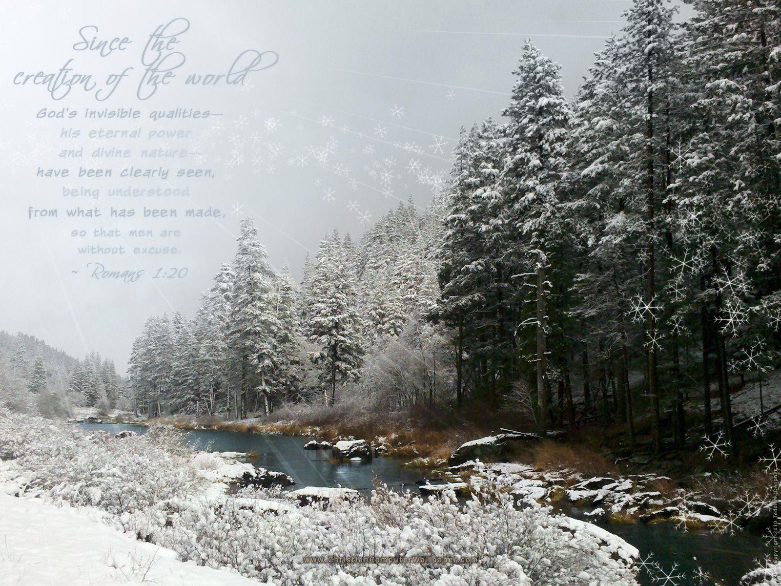 Christian Winter Wallpaper