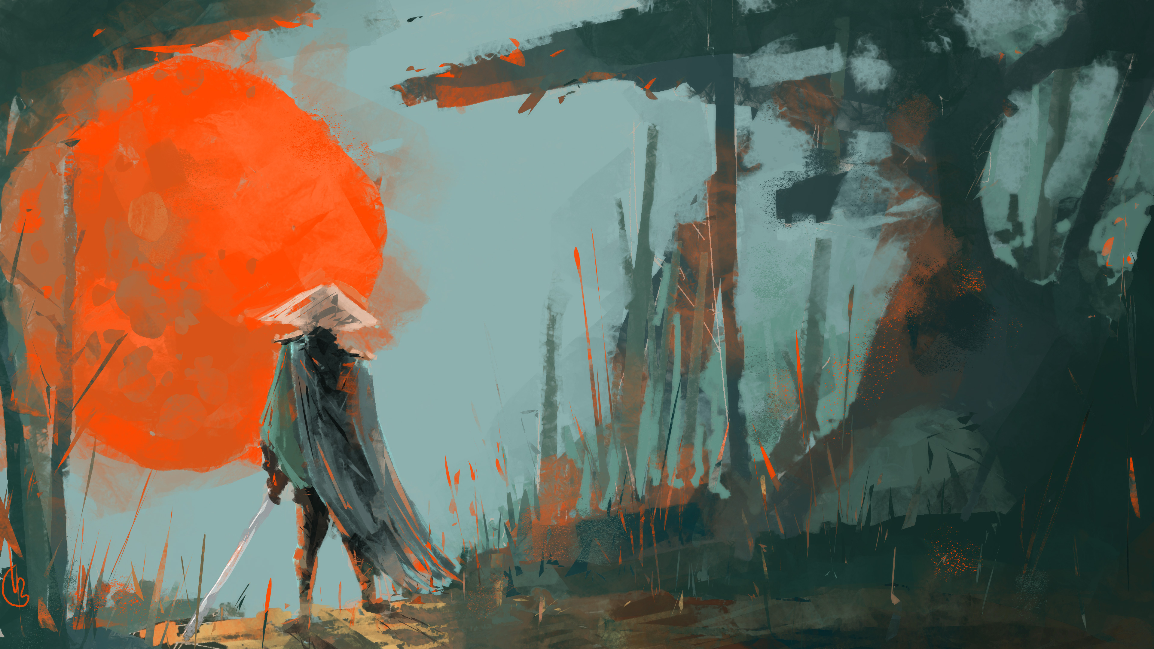 Samurai Digital Artwork 4k 4k HD 4k Wallpaper, Image, Background, Photo and Picture