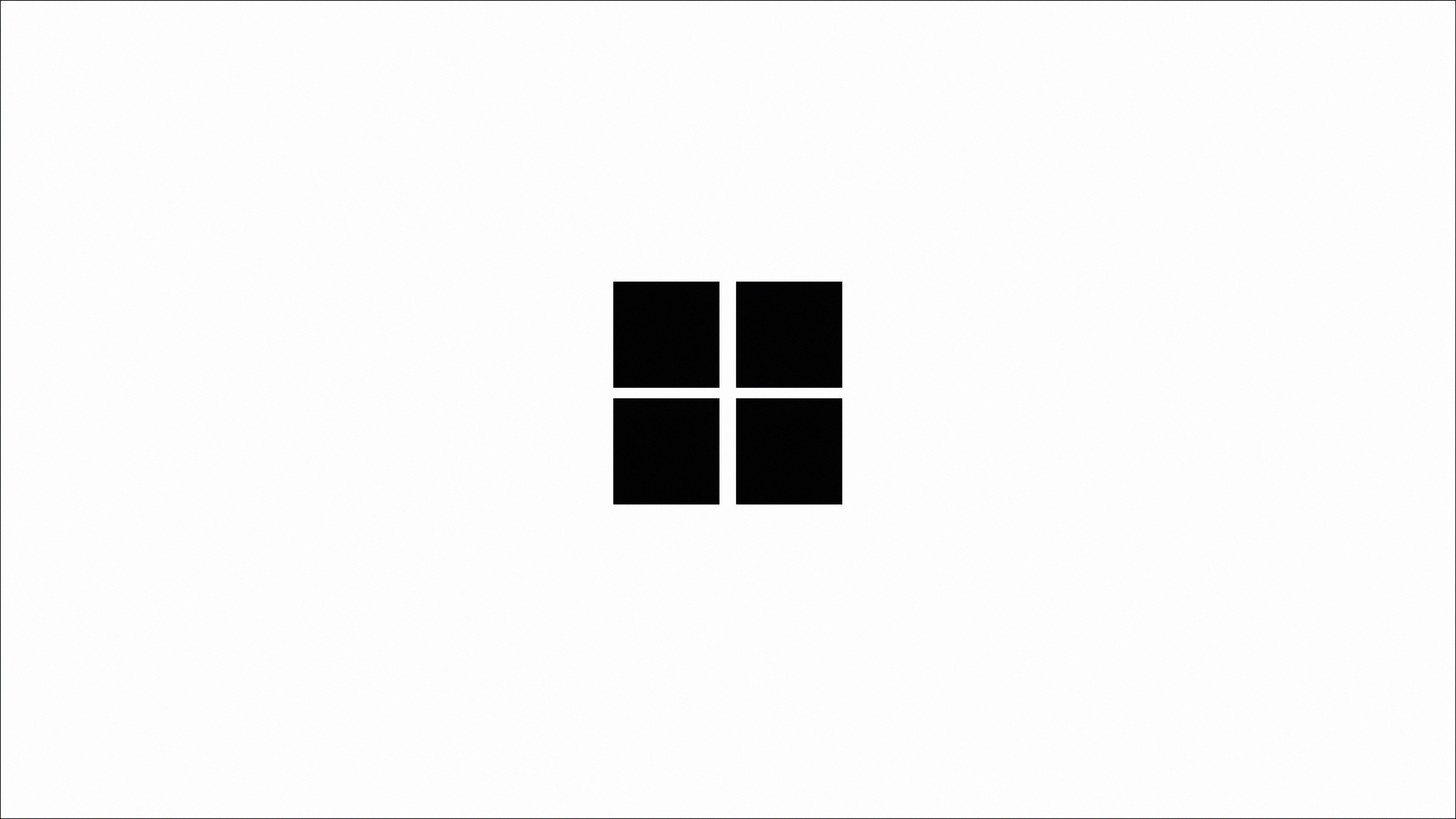 Minimalistic Windows Logo White 4k