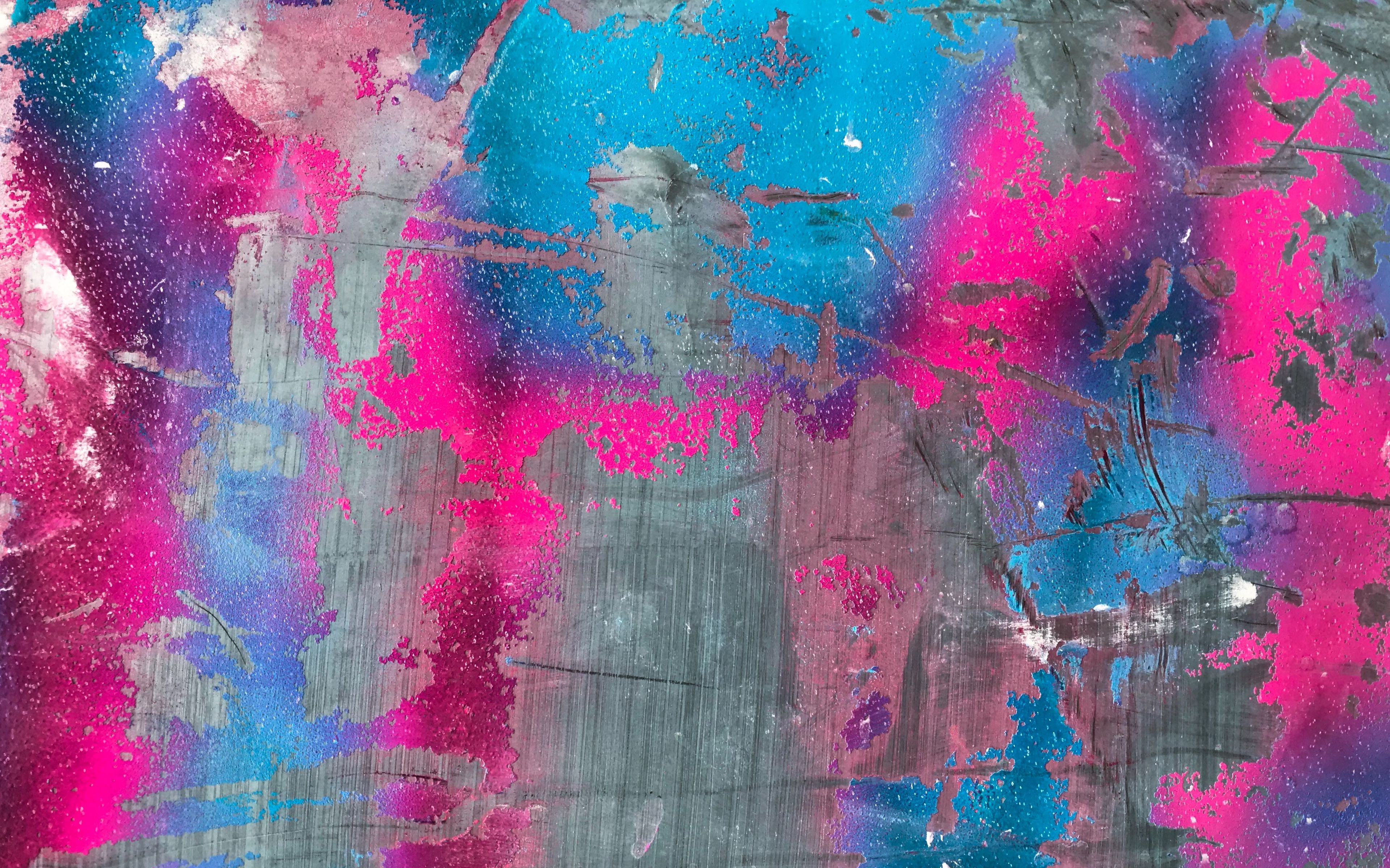 Download wallpaper 3840x2400 paint, colorful, scratched, modern art, abstraction 4k ultra HD 16:10 HD background