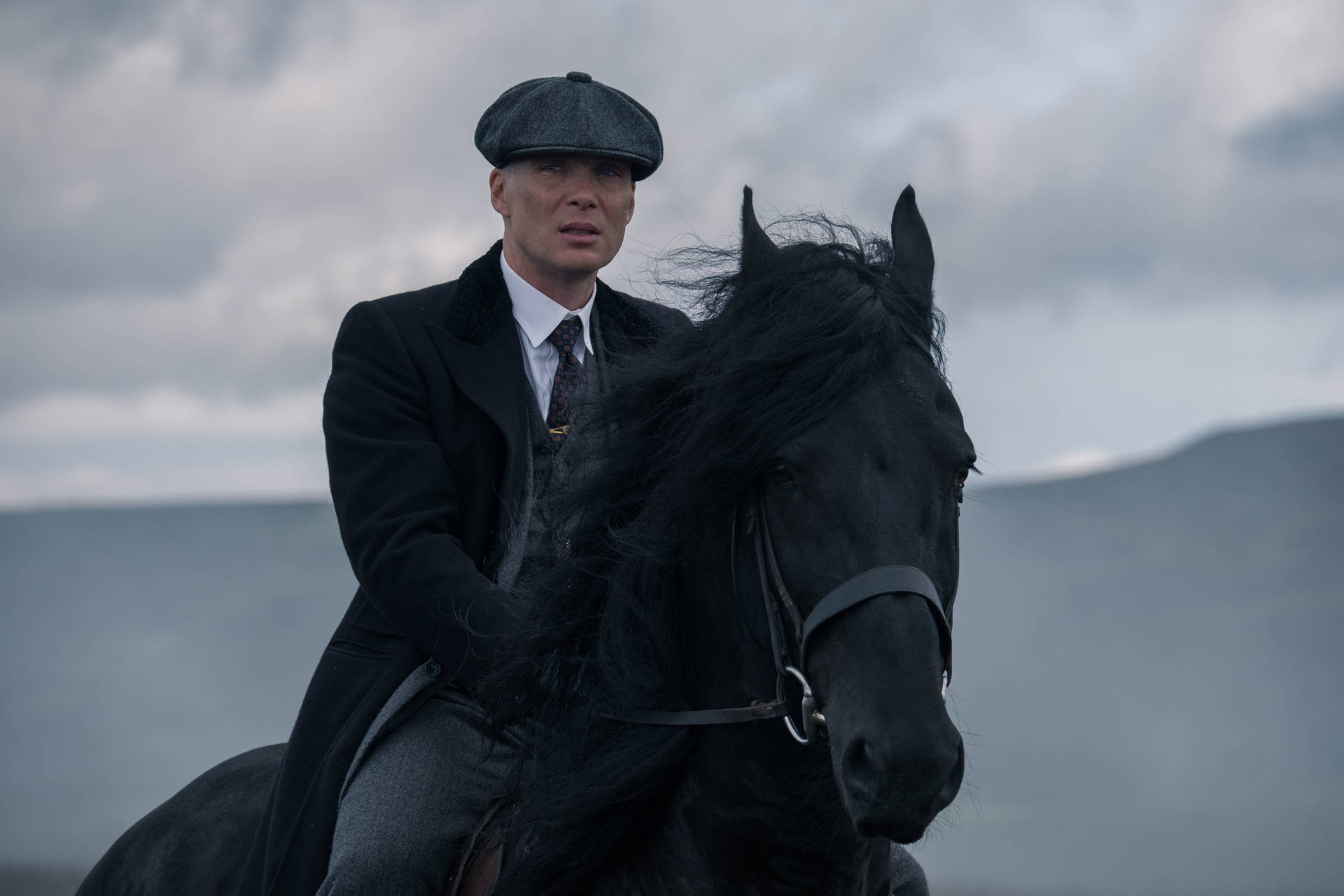Download Tommy Shelby 4k Horse Mountain Wallpaper