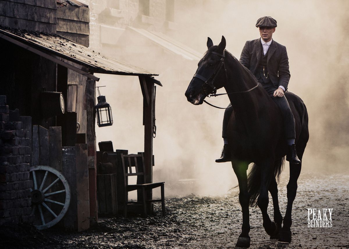 Tommy on a horse' Poster