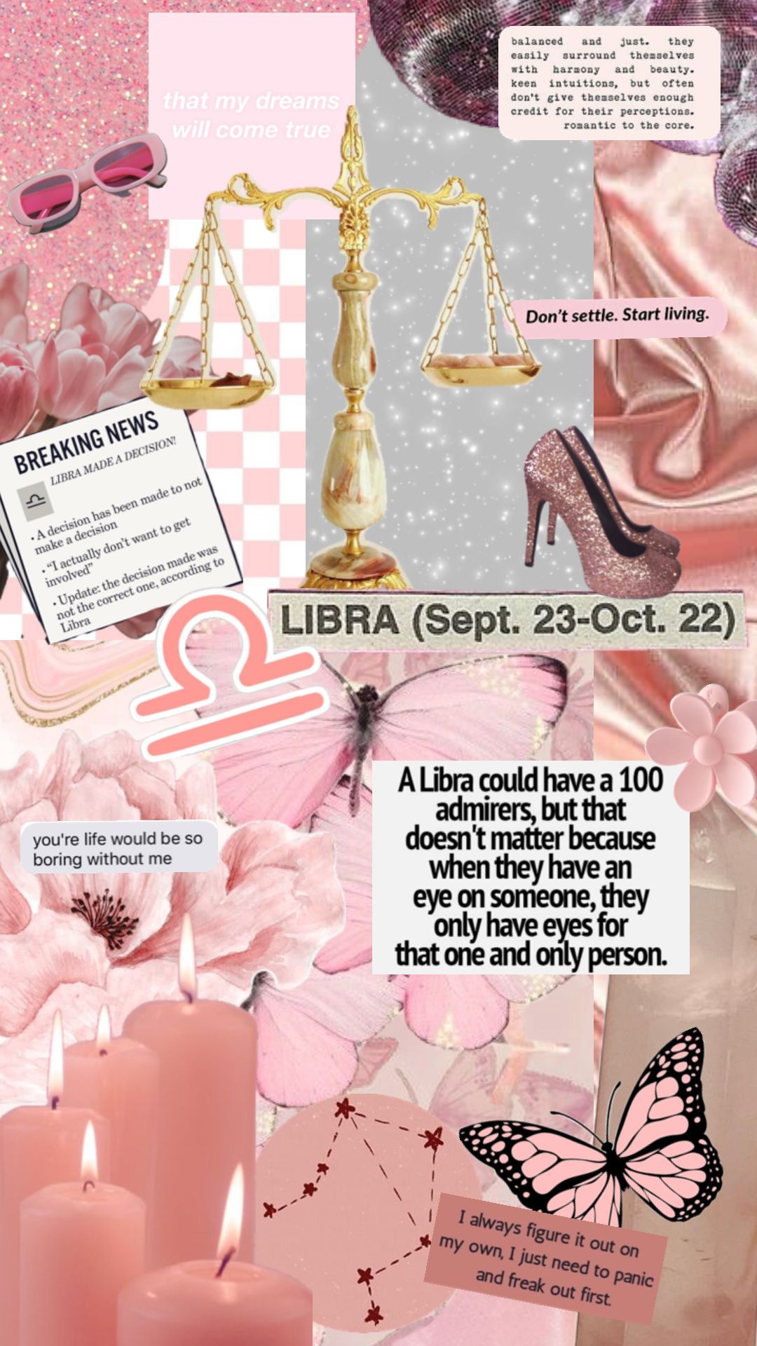 libra #aesthetic #libraaesthetic #pink #pinkaesthetic. Zodiac signs astrology, Libra zodiac facts, Libra