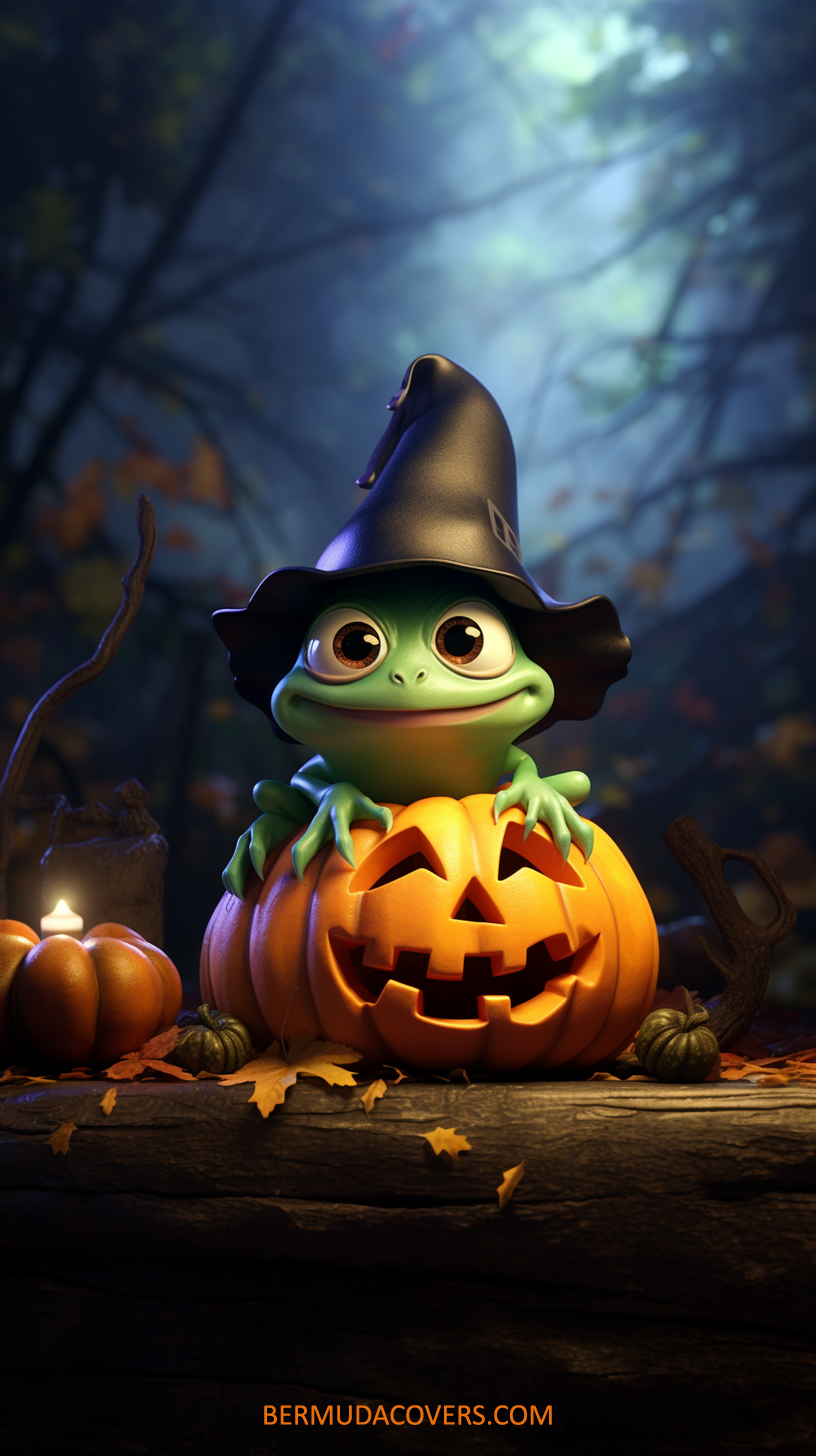 Hop Into The Halloween Spirit Facebook Cover & Phone Wallpaper