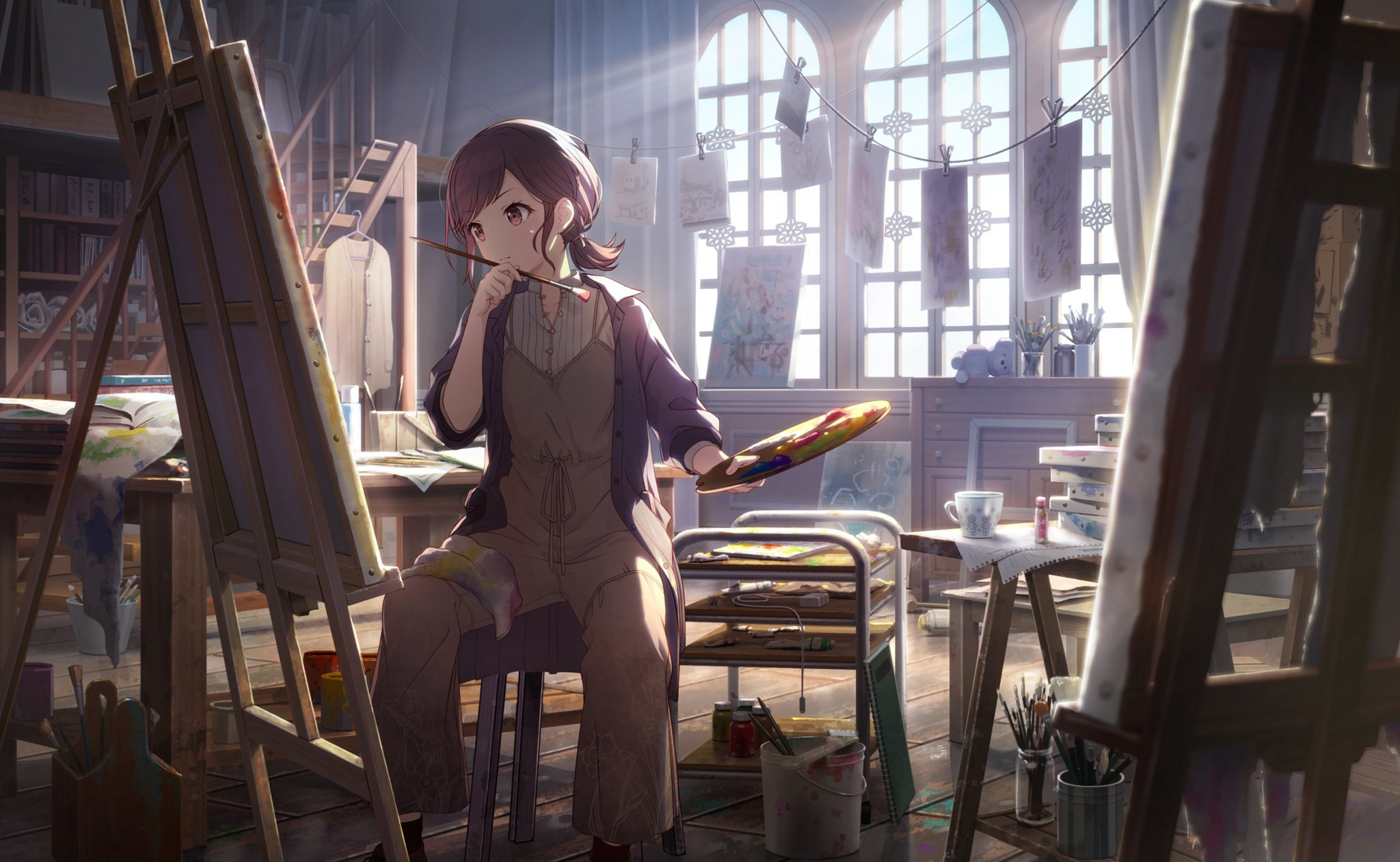 shinonome ena (project sekai) drawn