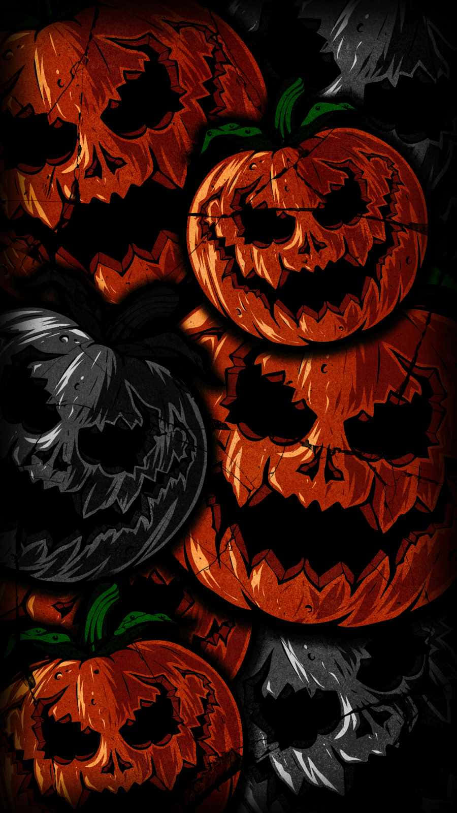 Download Spooky Halloween Night With A Dash Of Fall Color. Wallpaper
