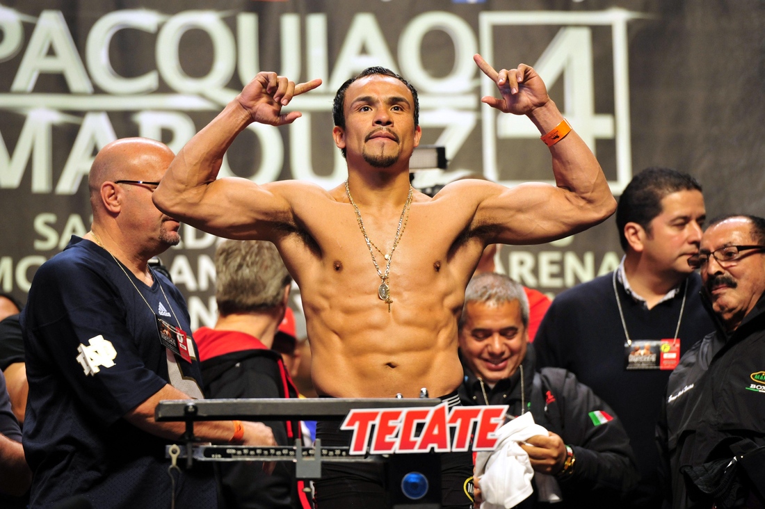 Pacquiao Vs Marquez 4 Weigh In Photo: Marquez Massive Compared To Mayweather Fight