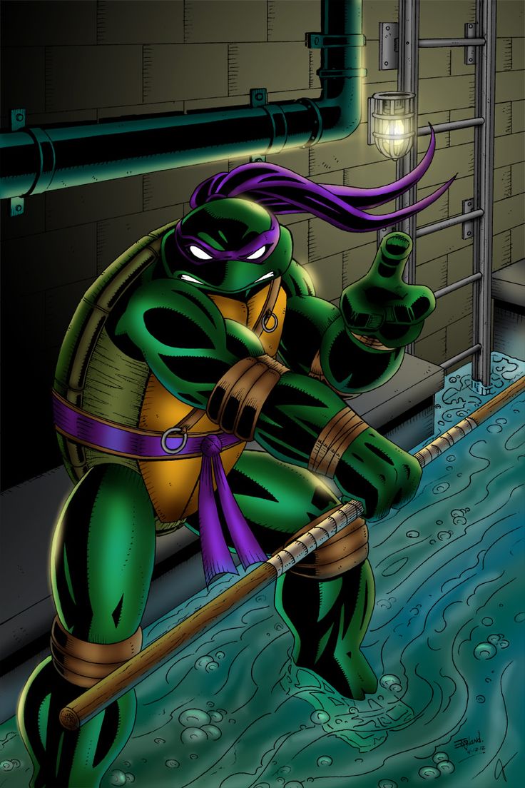 TMNT Donatello Colored. Teenage mutant ninja turtles art, Teenage mutant ninja turtles artwork, Tmnt wallpaper
