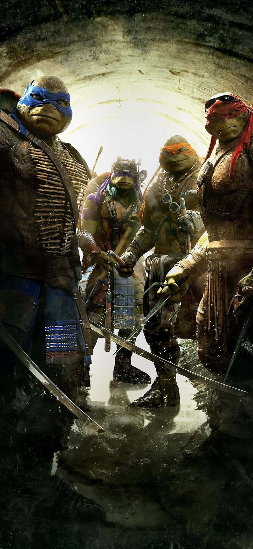 Download Join Leonardo, Donatello, Michelangelo, Raphael and Master Splinter in their adventureusration of Teenage Mutant Ninja Turtles comic book. Wallpaper