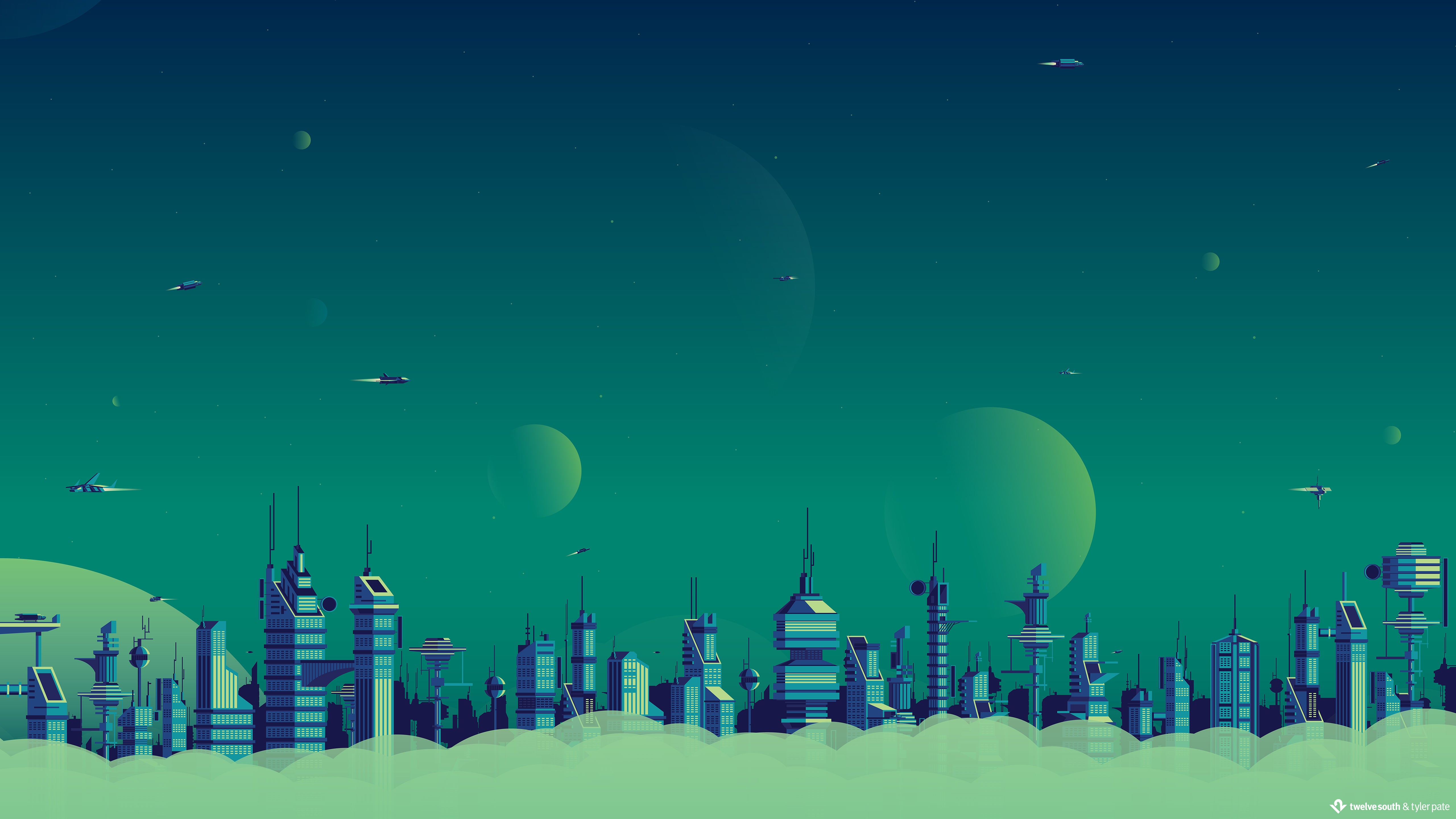 Star Wars inspired dual screen wallpaper