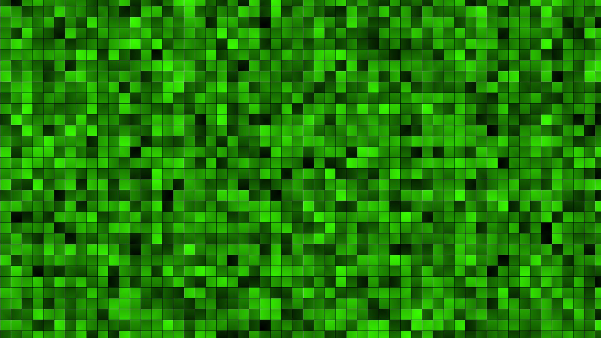 Download wallpaper 1920x1080 squares, pixels, green, texture full hd, hdtv, fhd, 1080p HD background